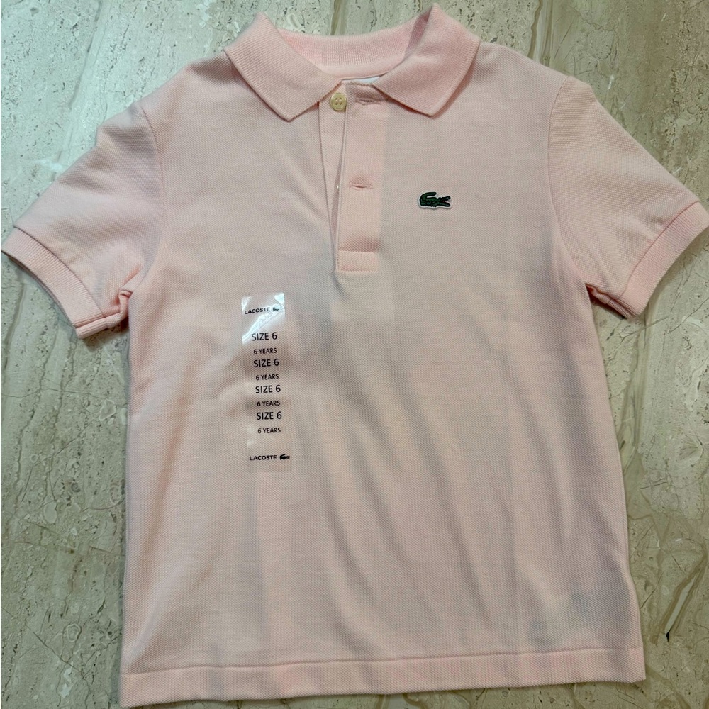 Pink Lacoste Shirt
